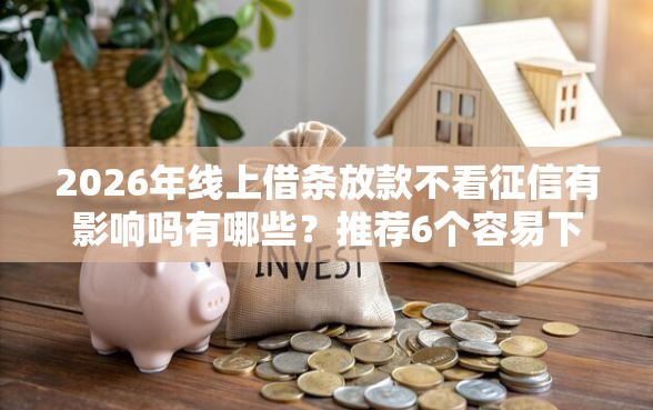 2026年线上借条放款不看征信有影响吗有哪些？推荐6个容易下款的平台