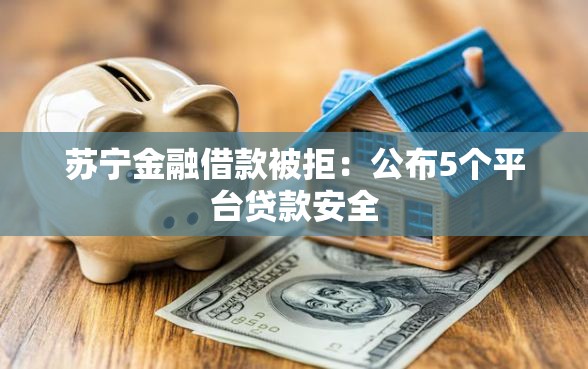 苏宁金融借款被拒：公布5个平台贷款安全