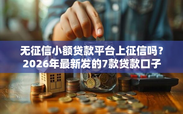 无征信小额贷款平台上征信吗？2026年最新发的7款贷款口子