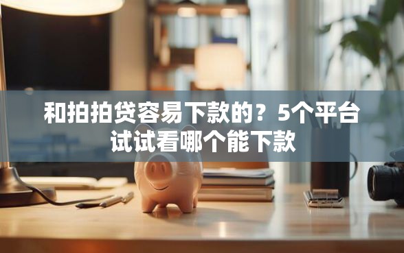 和拍拍贷容易下款的？5个平台试试看哪个能下款