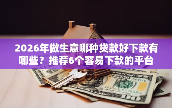 2026年做生意哪种贷款好下款有哪些？推荐6个容易下款的平台