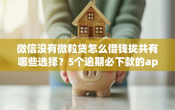 微信没有微粒贷怎么借钱拢共有哪些选择？5个逾期必下款的app详解