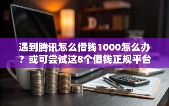 遇到腾讯怎么借钱1000怎么办？或可尝试这8个借钱正规平台