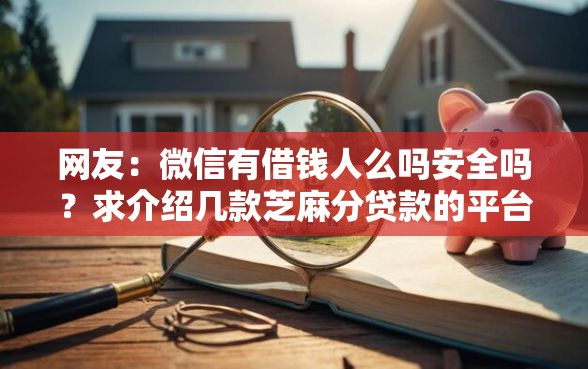 网友：微信有借钱人么吗安全吗？求介绍几款芝麻分贷款的平台