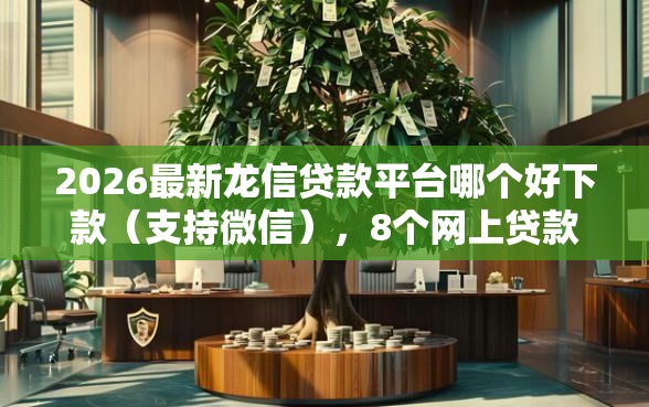 2026最新龙信贷款平台哪个好下款（支持微信），8个网上贷款平台排行榜无私分享