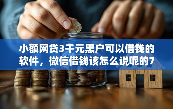 小额网贷3千元黑户可以借钱的软件，微信借钱该怎么说呢的7个平台介绍
