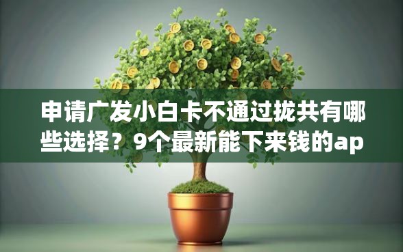 申请广发小白卡不通过拢共有哪些选择？9个最新能下来钱的app详解