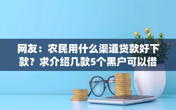网友:农民用什么渠道贷款好下款?求介绍几款5个黑户可以借款的网贷app 网友:农民用什么渠道贷款好下款?求介绍几款5个黑户可以借款的网贷app