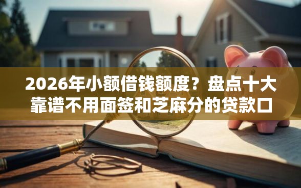 2026年小额借钱额度？盘点十大靠谱不用面签和芝麻分的贷款口子