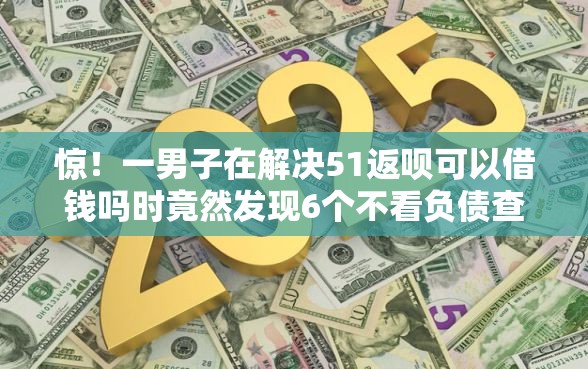 惊！一男子在解决51返呗可以借钱吗时竟然发现6个不看负债查询的平台，事后分享了出来