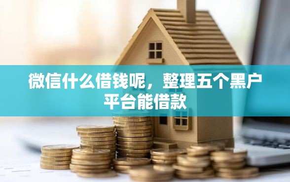 微信什么借钱呢，整理五个黑户平台能借款