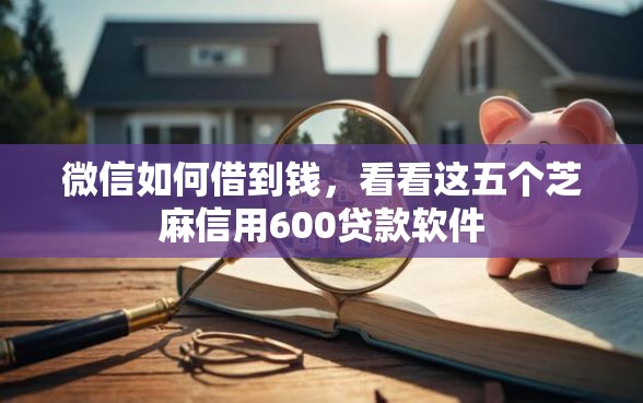 微信如何借到钱，看看这五个芝麻信用600贷款软件