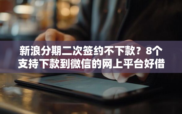 新浪分期二次签约不下款？8个支持下款到微信的网上平台好借钱