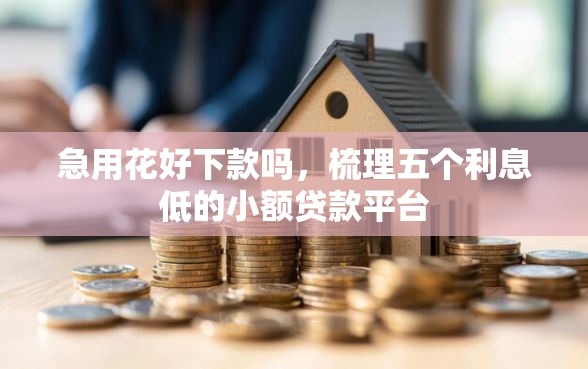急用花好下款吗，梳理五个利息低的小额贷款平台