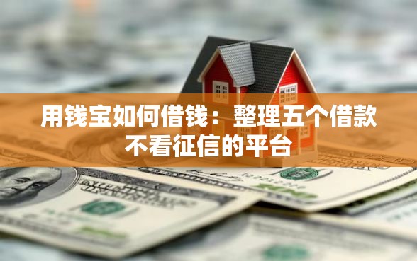 用钱宝如何借钱：整理五个借款不看征信的平台