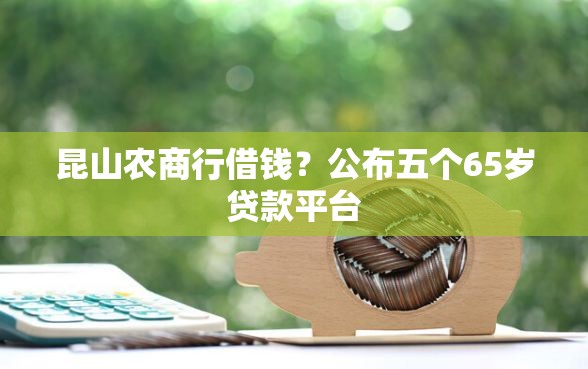 昆山农商行借钱？公布五个65岁贷款平台