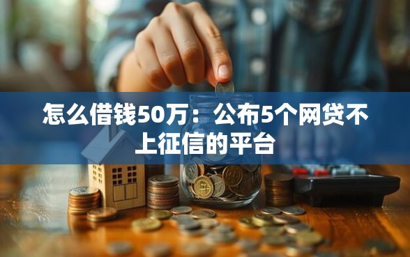 怎么借钱50万：公布5个网贷不上征信的平台