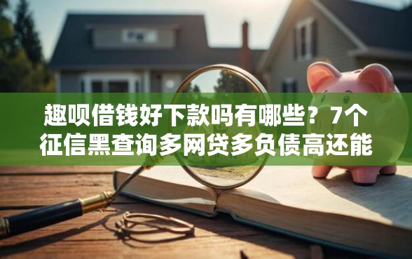 趣呗借钱好下款吗有哪些？7个征信黑查询多网贷多负债高还能百分百下款的推荐给你