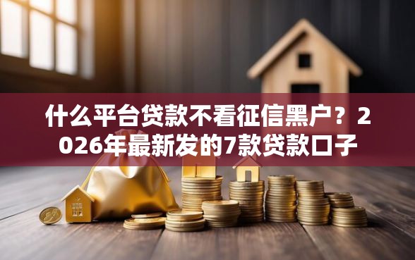 什么平台贷款不看征信黑户？2026年最新发的7款贷款口子