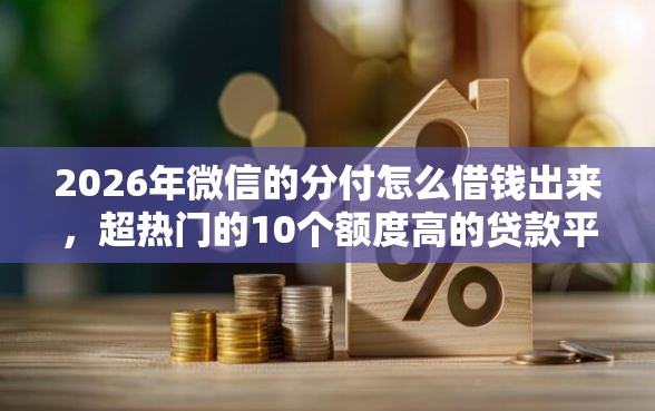 2026年微信的分付怎么借钱出来，超热门的10个额度高的贷款平台推荐