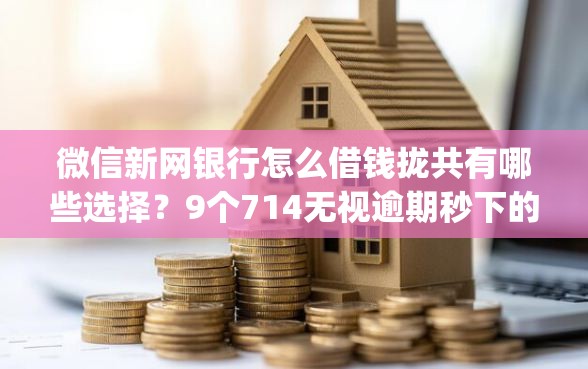 微信新网银行怎么借钱拢共有哪些选择？9个714无视逾期秒下的app详解