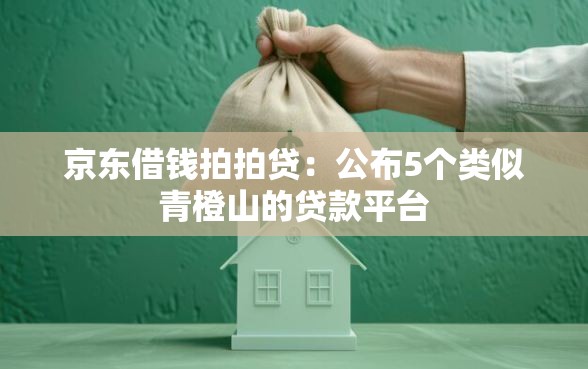 京东借钱拍拍贷：公布5个类似青橙山的贷款平台