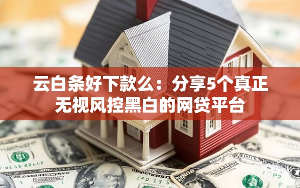 云白条好下款么：分享5个真正无视风控黑白的网贷平台