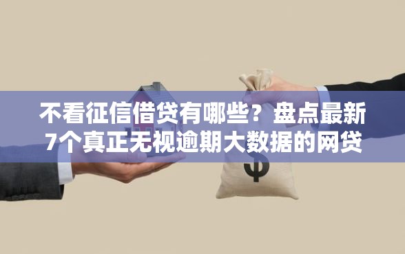 不看征信借贷有哪些？盘点最新7个真正无视逾期大数据的网贷平台
