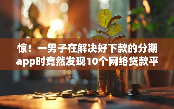惊！一男子在解决好下款的分期app时竟然发现10个网络贷款平台哪家好，事后分享了出来