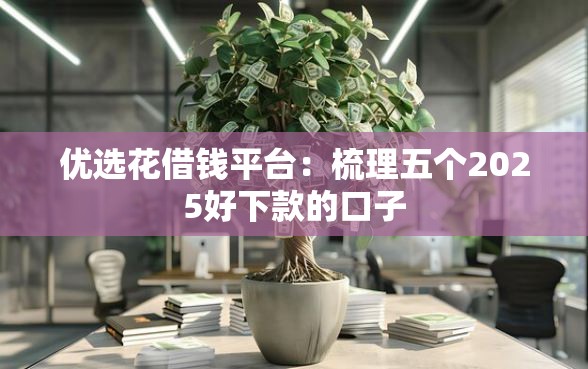 优选花借钱平台：梳理五个2025好下款的口子