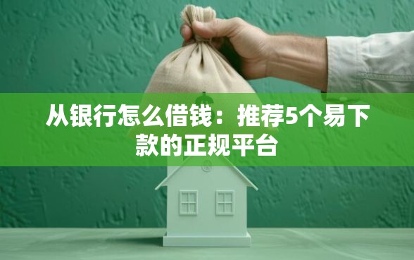 从银行怎么借钱：推荐5个易下款的正规平台