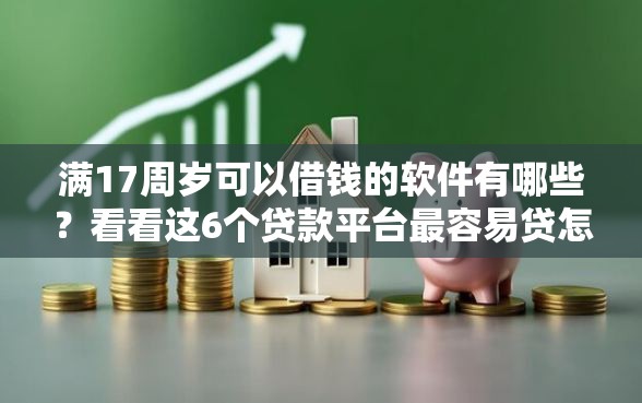 满17周岁可以借钱的软件有哪些？看看这6个贷款平台最容易贷怎么样