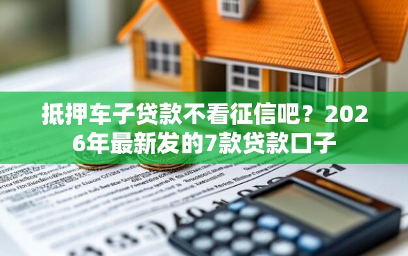 抵押车子贷款不看征信吧？2026年最新发的7款贷款口子