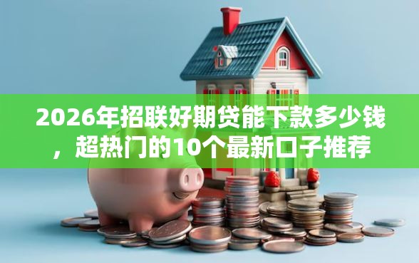 2026年招联好期贷能下款多少钱，超热门的10个最新口子推荐
