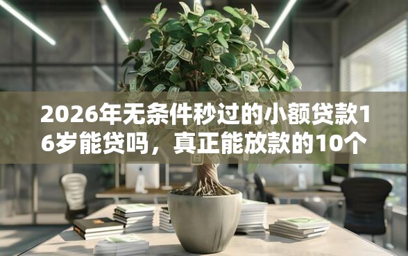 2026年无条件秒过的小额贷款16岁能贷吗，真正能放款的10个百分百下款无视黑白户网贷推荐