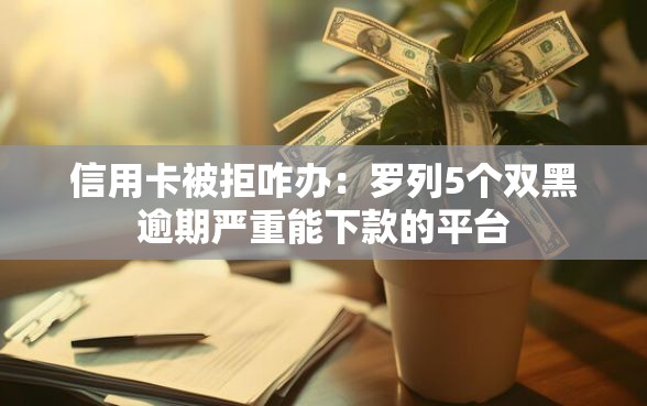 信用卡被拒咋办：罗列5个双黑逾期严重能下款的平台