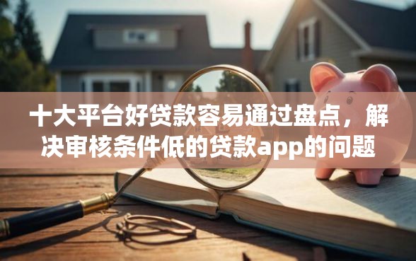十大平台好贷款容易通过盘点，解决审核条件低的贷款app的问题