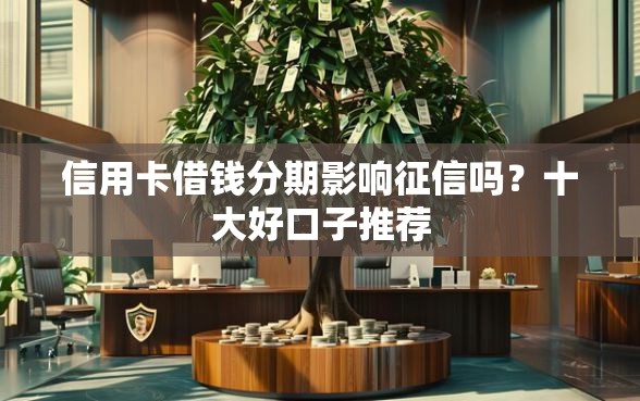信用卡借钱分期影响征信吗？十大好口子推荐