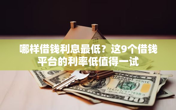 哪样借钱利息最低？这9个借钱平台的利率低值得一试