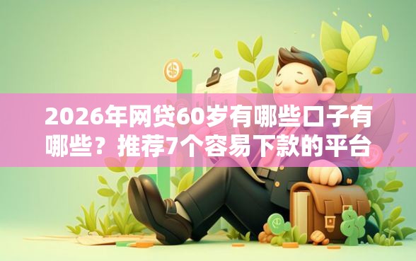 2026年网贷60岁有哪些口子有哪些？推荐7个容易下款的平台