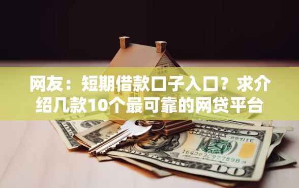 网友：短期借款口子入口？求介绍几款10个最可靠的网贷平台