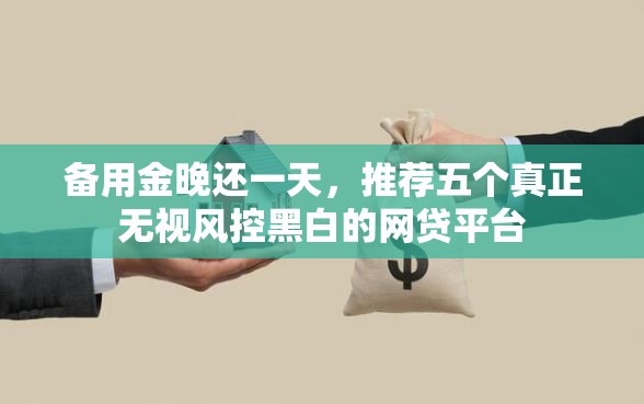 备用金晚还一天，推荐五个真正无视风控黑白的网贷平台