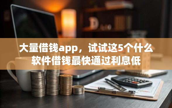 大量借钱app，试试这5个什么软件借钱最快通过利息低