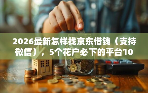 2026最新怎样找京东借钱（支持微信），5个花户必下的平台100%通过率无私分享