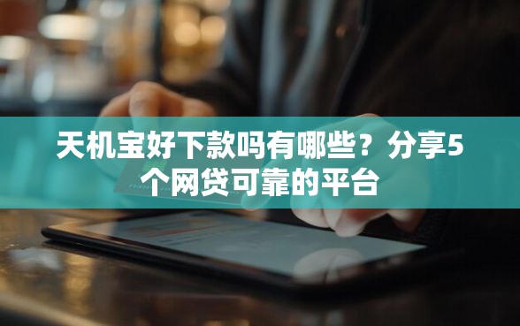 天机宝好下款吗有哪些？分享5个网贷可靠的平台