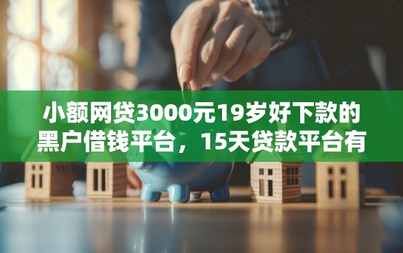 小额网贷3000元19岁好下款的黑户借钱平台，15天贷款平台有哪些的6个平台介绍