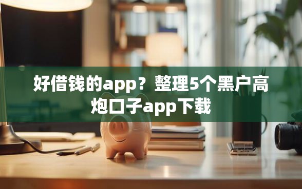 好借钱的app？整理5个黑户高炮口子app下载