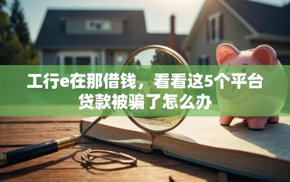 工行e在那借钱，看看这5个平台贷款被骗了怎么办