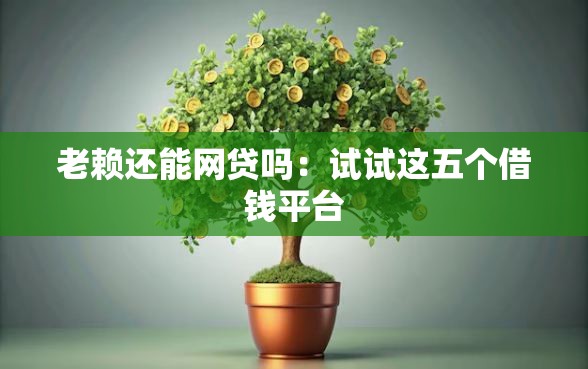 老赖还能网贷吗：试试这五个借钱平台