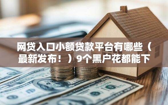 网贷入口小额贷款平台有哪些（最新发布！）9个黑户花都能下款的平台啊
